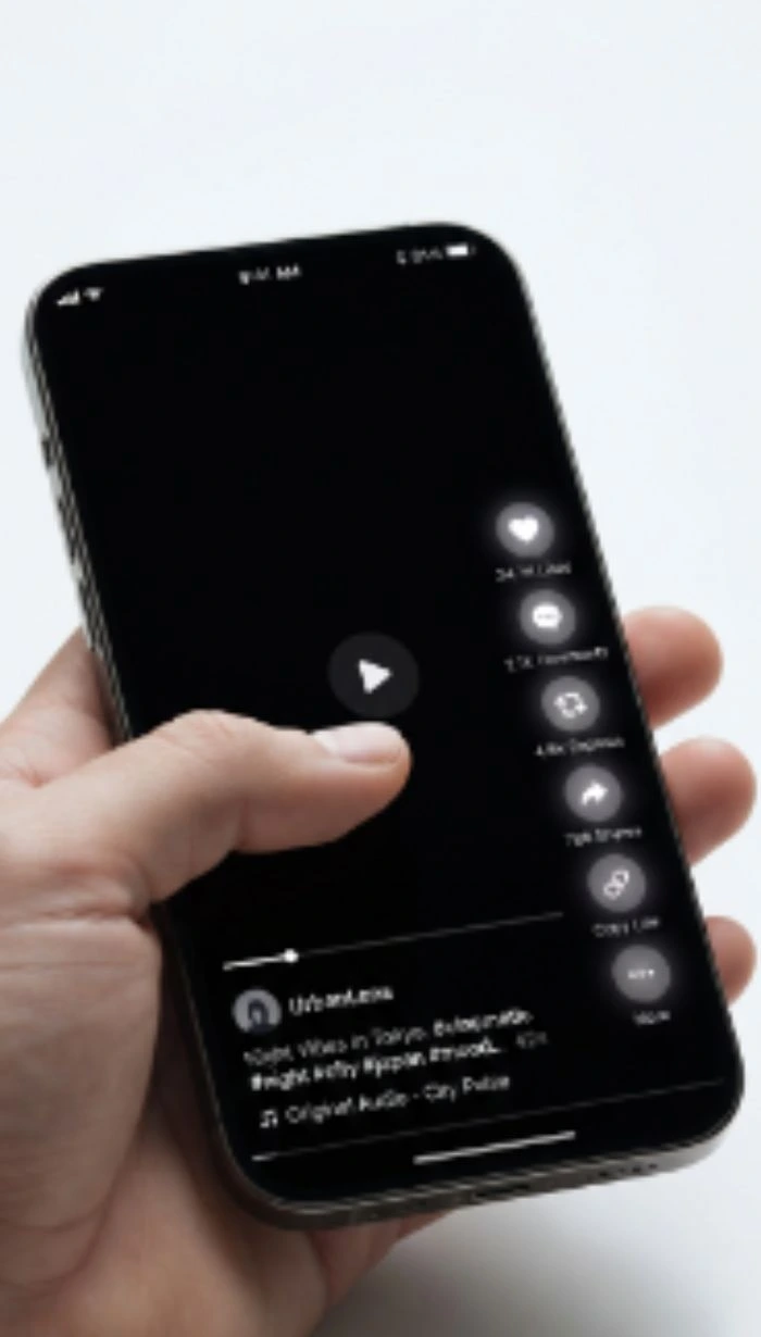 Find and copy the Snapchat Spotlight video link — tap Share then Copy Link